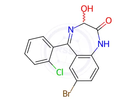 Chemical structure of 3-Hydroxyphenazepam
