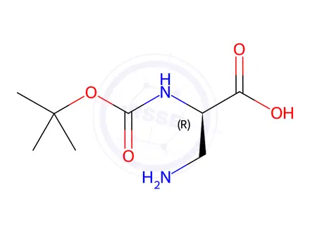 Chemical structure of BOC-D-DAP-OH