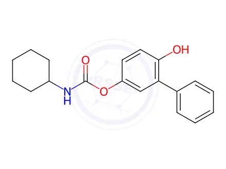 Chemical structure of 6-Hydroxy-[1,1'-biphenyl]-3-yl cyclohexylcarbamate
