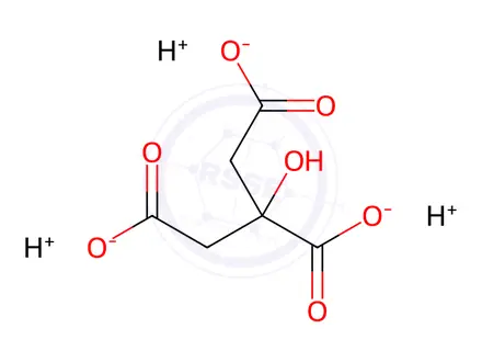 Chemical structure of TRIZMA CITRATE DIBASIC