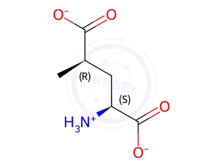 Chemical structure of (2S,4R)-4-Methylglutamic Acid