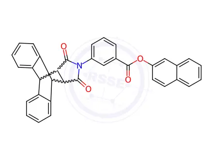 Chemical structure of Naphthalen-2-yl 3-(12,14-dioxo-9,10-dihydro-9,10-[3,4]epipyrroloanthracen-13-yl)benzoate