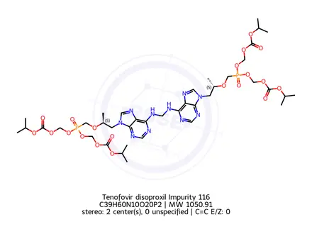 Chemical structure of Tenofovir disoproxil Impurity 116