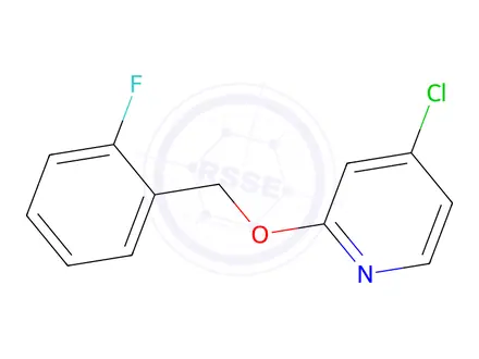 Chemical structure of 4-Chloro-2-((2-fluorobenzyl)oxy)pyridine