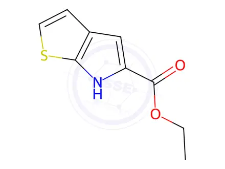 Chemical structure of 6H-THIENO[2,3-B]PYRROLE-5-CARBOXYLIC ACID ETHYL ESTER