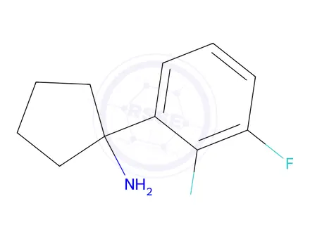 Chemical structure of 1-(2,3-Difluorophenyl)cyclopentanamine