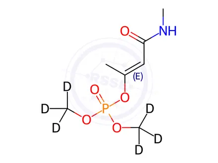 Chemical structure of Monocrotophos-d6 (Major)