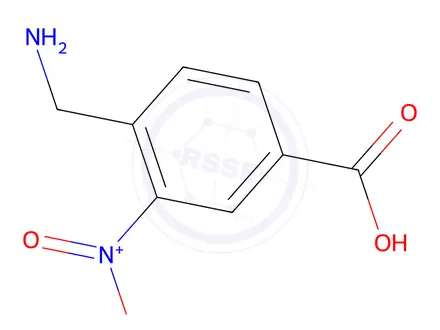 Chemical structure of 4-(Aminomethyl)-3-nitrobenzoic acid