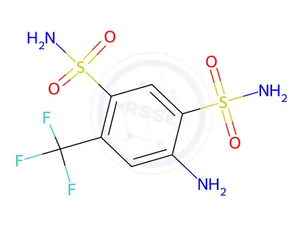 Chemical structure of Bendroflumethiazide Impurity 1 (Bendroflumethiazide EP Impurity A)