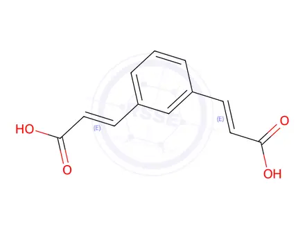 Chemical structure of (2E,2'E)-3,3'-(1,3-Phenylene)diacrylic acid