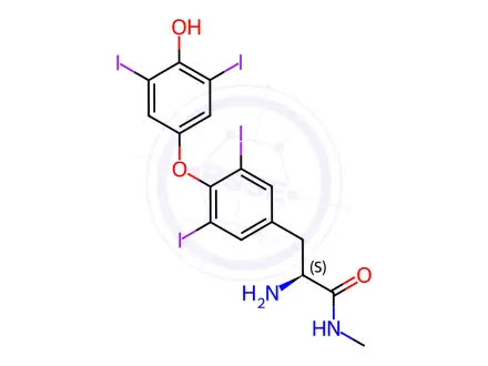 Chemical structure of Levothyroxine USP Impurity b
