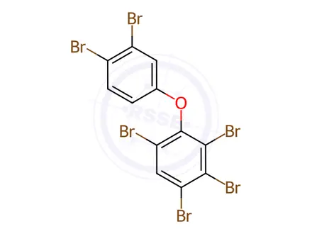 Chemical structure of 2,3,3',4,4',6-Hexabromodiphenyl Ether