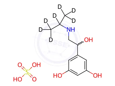 Chemical structure of Metaproterenol-d7