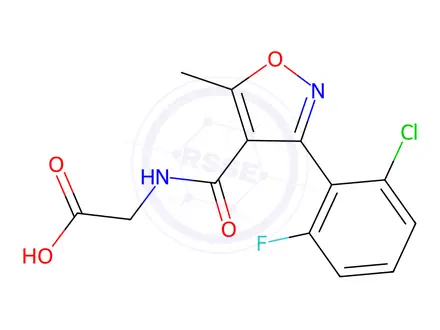 Chemical structure of Flucloxacillin Sodium Impurity F(EP)
