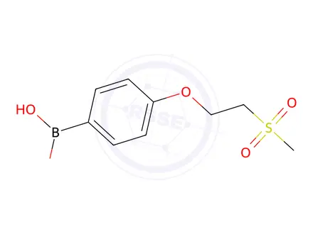 Chemical structure of 4-[2-(Methylsulfonyl)ethoxy]phenylboronic Acid