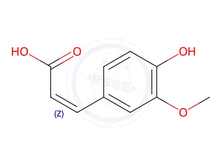 Chemical structure of Cis Ferulic Acid