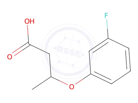 Chemical structure of (R)-3-(3-fluorophenoxy)butanoic acid