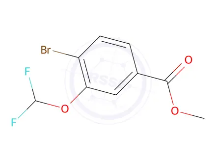 Chemical structure of Methyl 4-bromo-3-(difluoromethoxy)benzoate