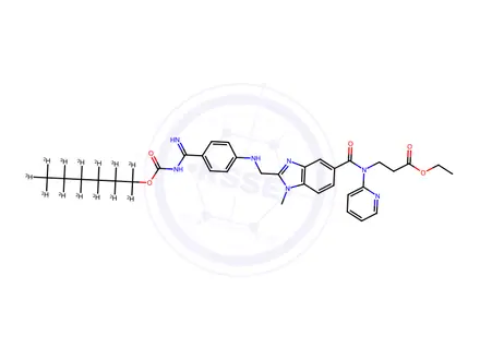 Chemical structure of Dabigatran Etexilate-d13 (hexyloxy-d13)