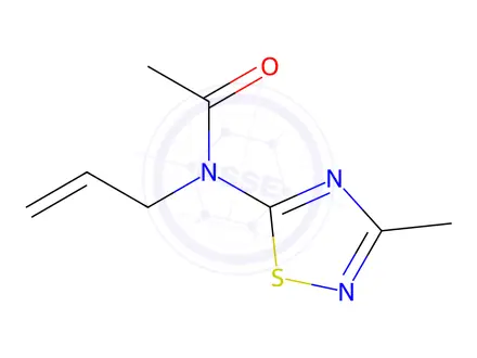 Chemical structure of Acetamide, N-(3-methyl-1,2,4-thiadiazol-5-yl)-N-2-propen-1-yl-
