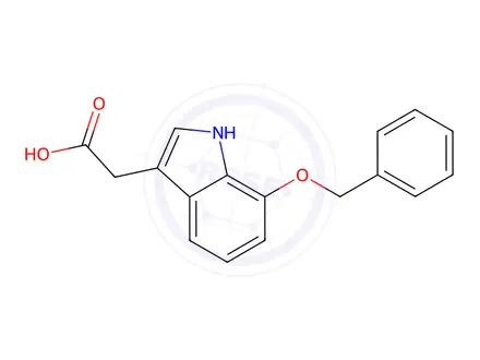 Chemical structure of 2-[7-(benzyloxy)-1h-indol-3-yl]acetic acid