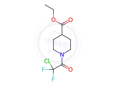 Chemical structure of Ethyl 1-(2-chloro-2,2-difluoroacetyl)-4-piperidinecarboxylate