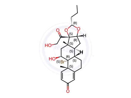 Chemical structure of Budesonide Impurity 158