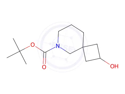 Chemical structure of tert-butyl 2-hydroxy-6-azaspiro[3.5]nonane-6-carboxylate