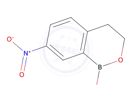 Chemical structure of 7-nitro-3,4-dihydro-1H-2,1-benzoxaborinin-1-ol