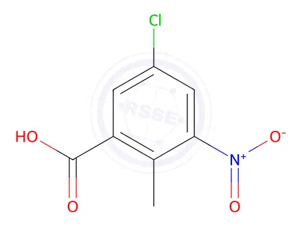 Chemical structure of 5-Chloro-2-methyl-3-nitrobenzoic Acid