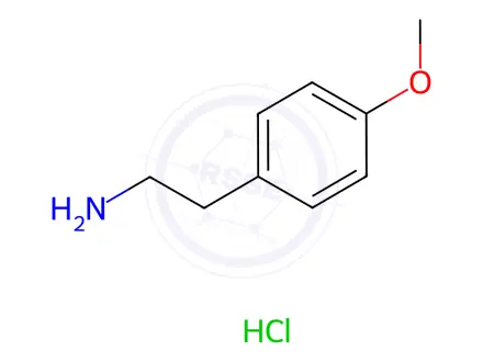 Chemical structure of 2-(4-Methoxyphenyl)ethylamine Hydrochloride