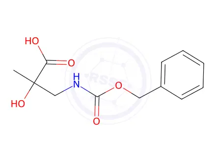 Chemical structure of 3-(((Benzyloxy)carbonyl)amino)-2-hydroxy-2-methylpropanoic acid