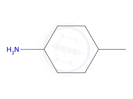 Chemical structure of 4-Methylcyclohexylamine, mixed isomers