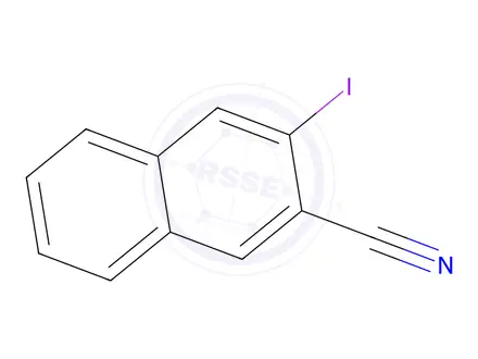 Chemical structure of 3-Iodo-2-naphthonitrile