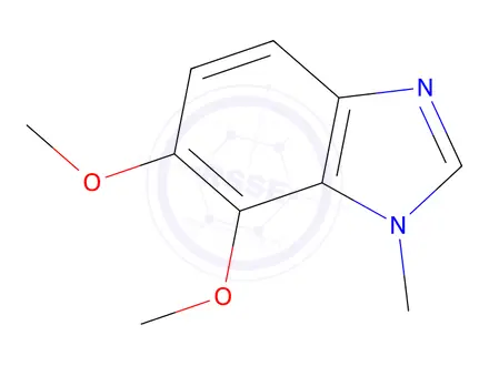 Chemical structure of 1H-Benzimidazole,6,7-dimethoxy-1-methyl-(9CI)