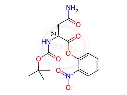 Chemical structure of BOC-ASN-O-Nitrophenyl Ester