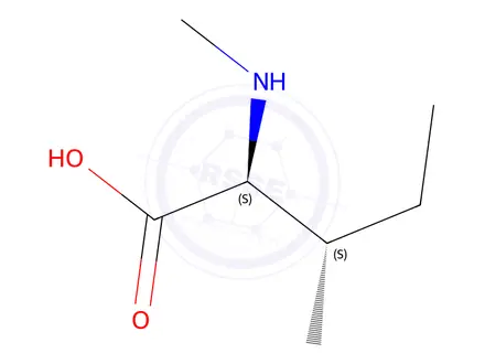 Chemical structure of N-Methyl-L-isoleucine hydrochloride