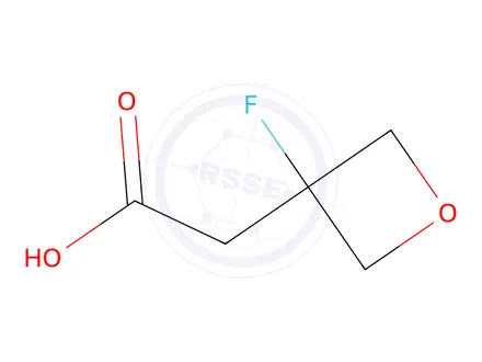 Chemical structure of 2-(3-fluorooxetan-3-yl)acetic acid