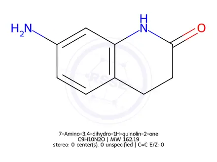 Chemical structure of 7-Amino-3,4-dihydro-1H-quinolin-2-one