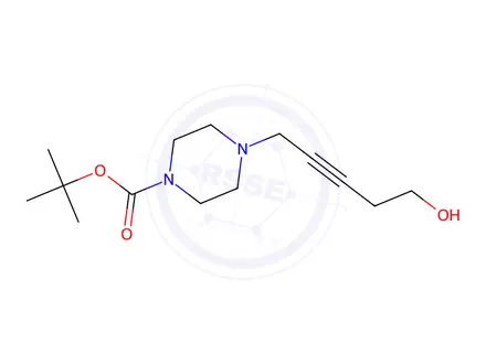 Chemical structure of tert-Butyl 4-(5-hydroxypent-2-yn-1-yl)piperazine-1-carboxylate