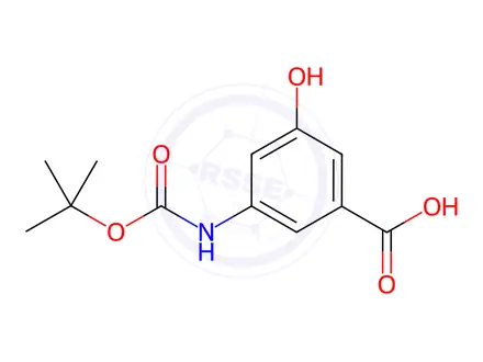 Chemical structure of 3-(N-Boc-Amino)-5-hydroxybenzoic Acid