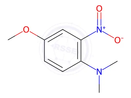 Chemical structure of 4-Methoxy-2-nitro-N,N-dimethylbenzeneamine