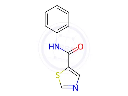 Chemical structure of N-phenylthiazole-5-carboxamide