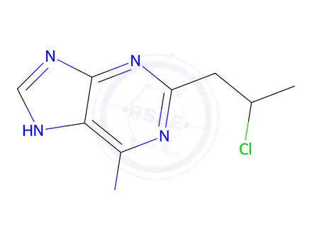 Chemical structure of 2-Chloropropyl adenine