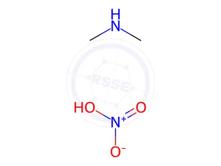 Chemical structure of dimethylammonium nitrate