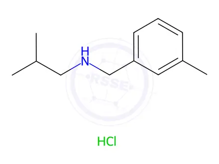 Chemical structure of [(3-Methylphenyl)methyl](2-methylpropyl)amine hydrochloride