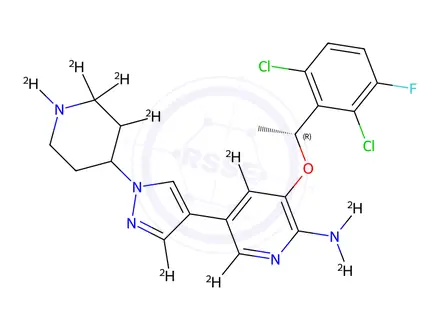Chemical structure of Crizotinib-d5