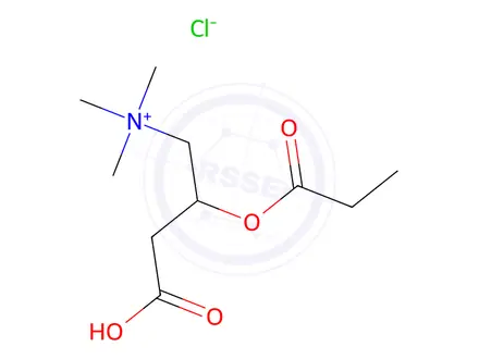 Chemical structure of (±)-Propionylcarnitine Chloride