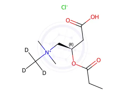 Chemical structure of Propionyl-L-carnitine-[D3] hydrochloride