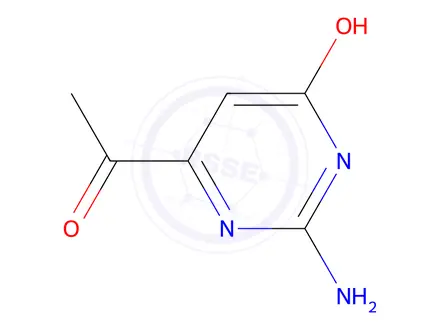 Chemical structure of 6-Acetyl-2-aminopyrimidin-4(3H)-one